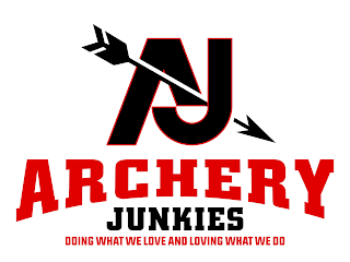 AJ ARCHERY JUNKIES DOING WHAT WE LOVE AND LOVING WHAT WE DO logo
