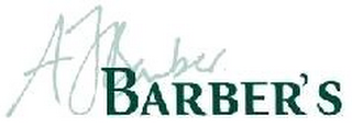 AJ BARBER BARBER'S logo