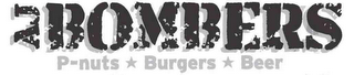 AJ BOMBERS P-NUTS BURGERS BEER logo