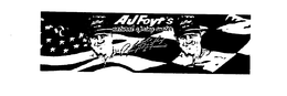 A.J. FOYT'S NATURAL SPRING WATER logo