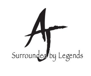 AJ SURROUNDED BY LEGENDS logo