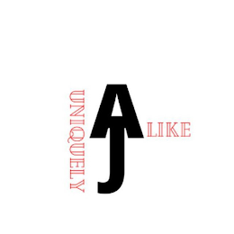 AJ UNIQUELY ALIKE logo