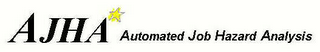 AJHA AUTOMATED JOB HAZARD ANALYSIS logo