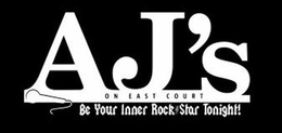 AJ'S ON EAST COURT BE YOUR INNER ROCK STAR TONIGHT! logo