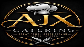 AJX CATERING GREAT FOOD. GREAT SERVICE. MADE TO IMPRESS. logo