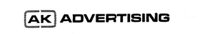 AK ADVERTISING logo