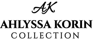 AK AHLYSSA KORIN COLLECTION logo