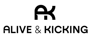 AK ALIVE & KICKING logo