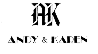 AK ANDY & KAREN logo