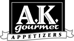 A.K. GOURMET APPETIZERS logo