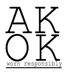AK OK WORN RESPONSIBLY logo