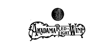 AKADAMA RED LIGHT WINE logo