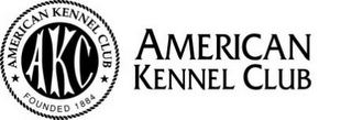 AKC AMERICAN KENNEL CLUB FOUNDED 1884 logo