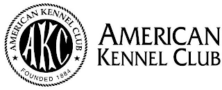 AKC AMERICAN KENNEL CLUB FOUNDED 1884 AMERICAN KENNEL CLUB logo