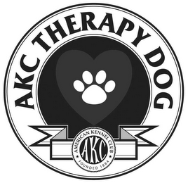 AKC THERAPY DOG AKC AMERICAN KENNEL CLUB FOUNDED 1884 logo
