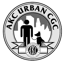 AKC URBAN CGC AMERICAN KENNEL CLUB AKC FOUNDED 1884 logo