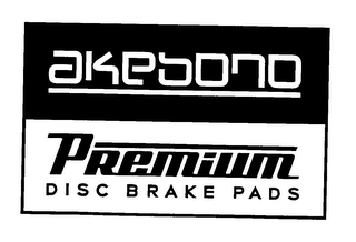 AKEBONO PREMIUM DISC BRAKE PADS logo