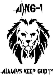 A)KG1 ALWAYS KEEP GOD 1ST logo