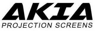 AKIA PROJECTION SCREENS logo