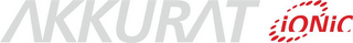 AKKURAT IONIC logo