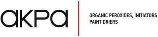 AKPA ORGANIC PEROXIDES, INITIATORS PAINT DRIERS logo