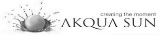 AKQUA SUN CREATING THE MOMENT logo