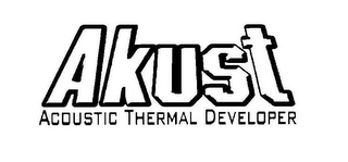 AKUST ACOUSTIC THERMAL DEVELOPER logo