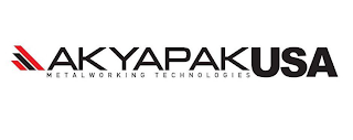 AKYAPAK USA METALWORKING TECHNOLOGIES logo