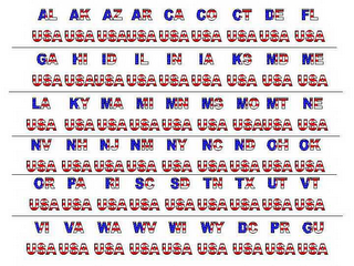 AL AK AZ AR CA CO CT DE DC FL GA GU HI ID IL IN IA KS MD ME LA KY MA MI MN MS MO MT NE NV NH NJ NM NY NC ND OH OK OR PA PR RI SC SD TN TX UT VT VA VI WA WV WI WY DC PR GU USA logo