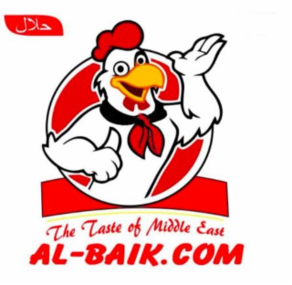 AL-BAIK. .COM THE TASTE OF MIDDLE EAST logo