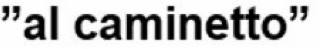 "AL CAMINETTO" logo