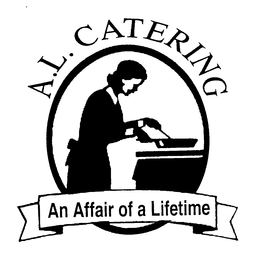 A.L. CATERING AN AFFAIR OF A LIFETIME logo