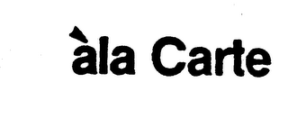 ALA CARTE logo