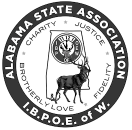 ALABAMA STATE ASSOCIATION I.B.P.O.E. OF W. CHARITY JUSTICE SISTERLY LOVE FIDELITY IBP DAUGHTERS OEW logo