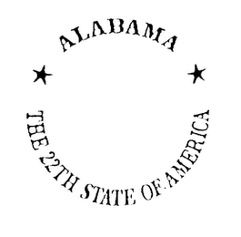 ALABAMA THE 22TH STATE OF AMERICA logo