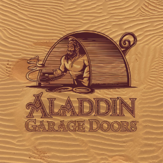 ALADDIN GARAGE DOORS logo