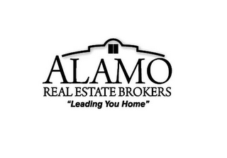 ALAMO REAL ESTATE BROKERS "LEADING YOU HOME" logo
