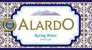 ALARDO SPRING WATER SINCE 1916 INTERNATIONAL TASTE & QUALITY INSTITUTE BRUSSELS ITQI 2015 logo