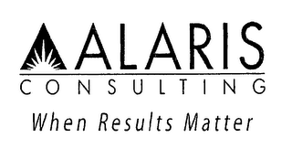 ALARIS CONSULTING WHEN RESULTS MATTER logo