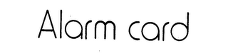 ALARM CARD logo