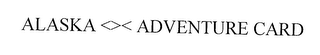 ALASKA <>< ADVENTURE CARD logo