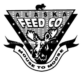 ALASKA FEED CO. MOUSE TO MOOSE logo