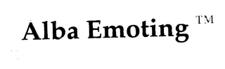 ALBA EMOTING logo