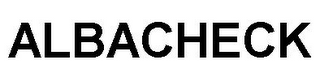 ALBACHECK logo