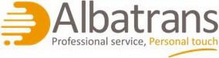 ALBATRANS PROFESSIONAL SERVICE, PERSONAL TOUCH logo