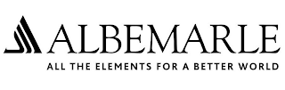 ALBEMARLE ALL THE ELEMENTS FOR A BETTER WORLD logo