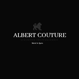ALBERT COUTURE LUXURIOUS CRAFTSMANSHIP MADE IN SPAIN logo