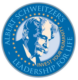 ALBERT SCHWEITZER'S LEADERSHIP FOR LIFE INVEST YOUR HUMANITY logo
