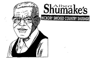 ALBERT SHUMAKE'S HICKORY SMOKED COUNTRY SAUSAGE logo