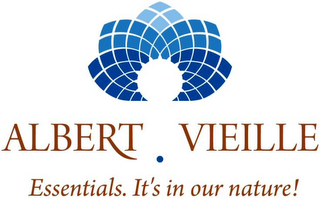 ALBERT VIEILLE. ESSENTIALS. IT'S IN OUR NATURE! logo